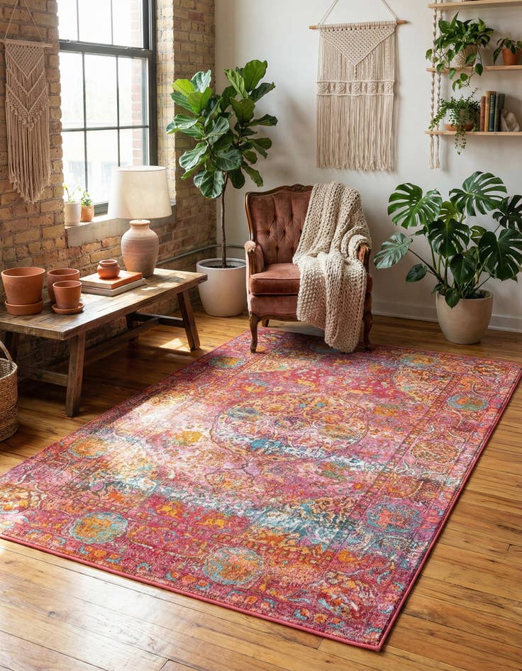 Detail image of 5' 5 x 8' Santiago Rug