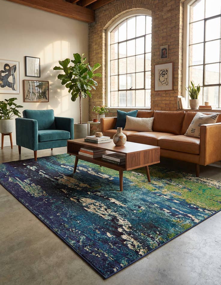 Detail image of 8' x 11'  Washable Casablanca Rug