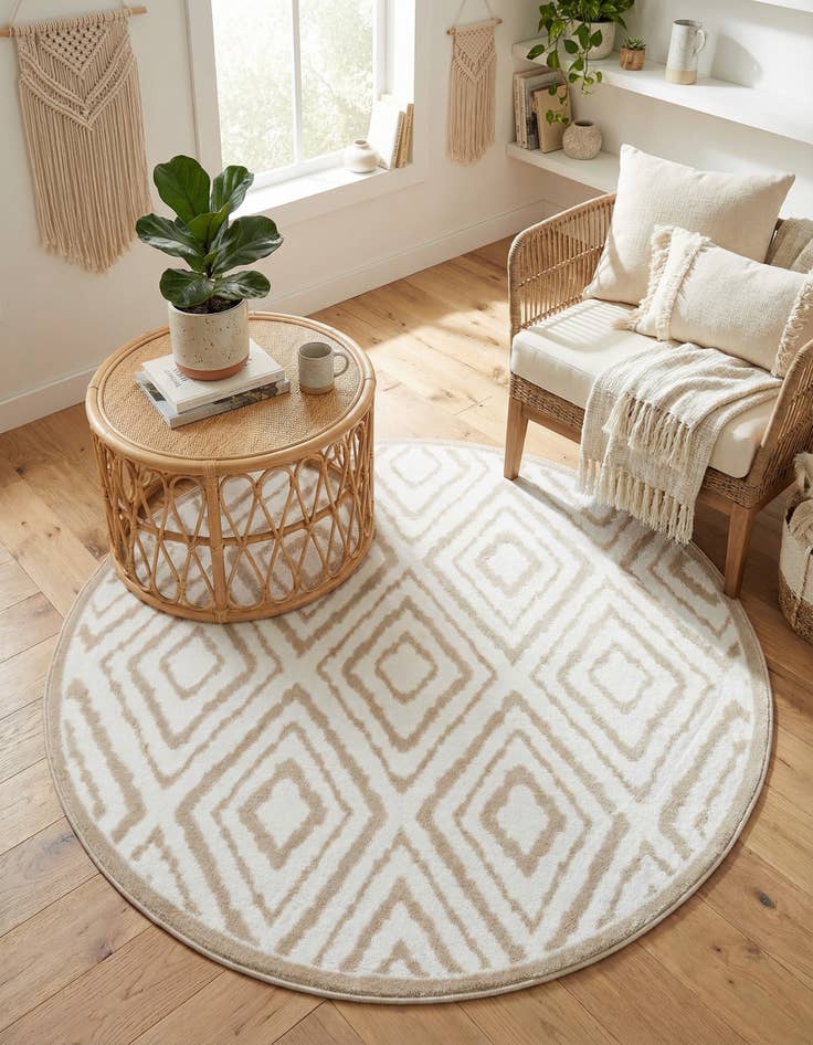 Detail image of 4' x 4' Hermitage Round Rug