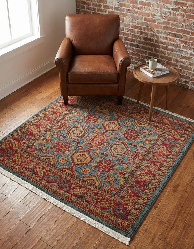 Detail image of 4' x 4' Sara Square Rug