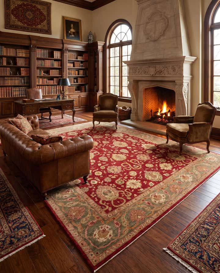 14' 2 x 18' 9 Hand Knotted Ziegler Rug