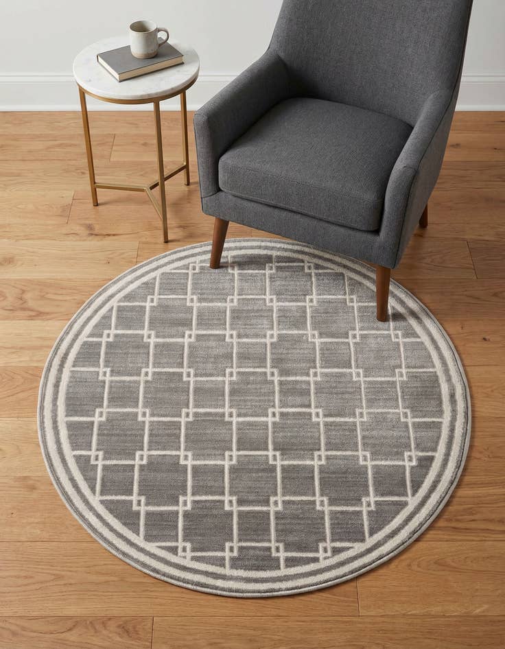 Detail image of Jill Zarin 3' x 3' Metropolitan Uptown Round Rug