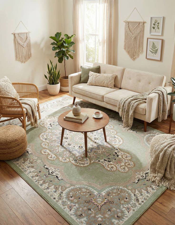 Detail image of 7' 10 x 10' Kamala Washable Rug