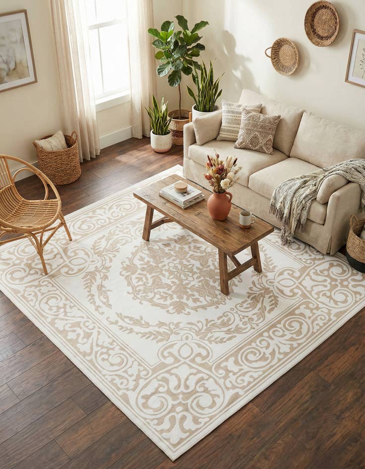 Detail image of 6' x 6' Hermitage Square Rug