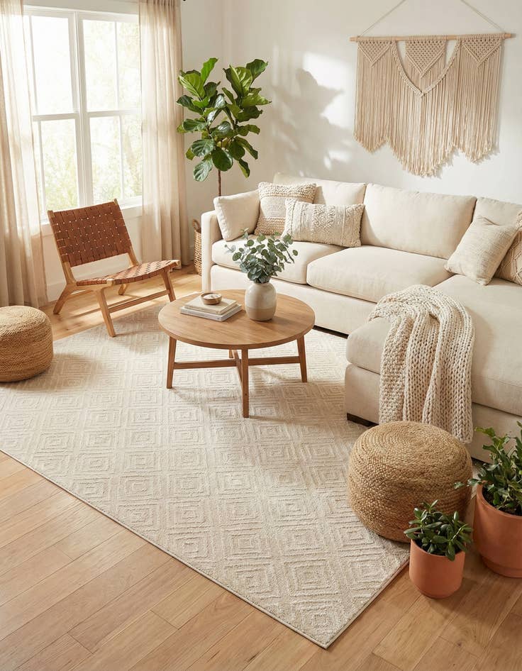 Detail image of 10' x 10' Washable Sabrina Soto Indoor / Outdoor Square Rug