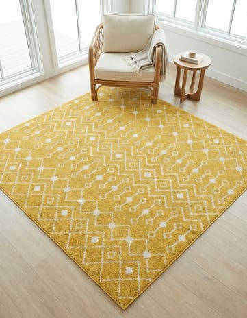 6' x 6' Moroccan Trellis Square Rug