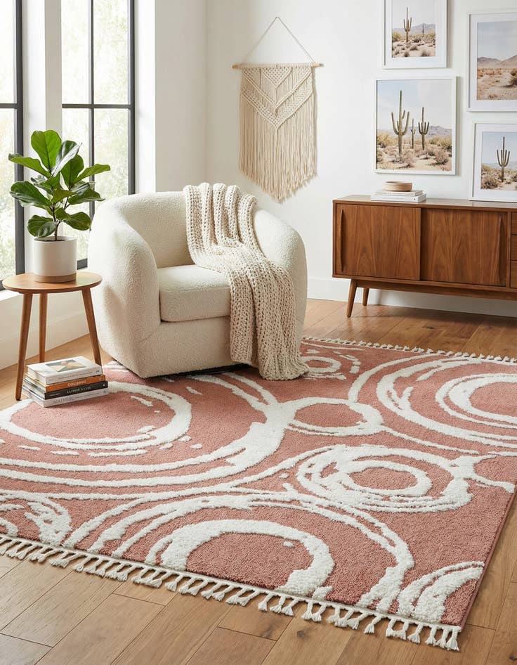 Detail image of 7' 10 x 7' 10 Boho Square Rug