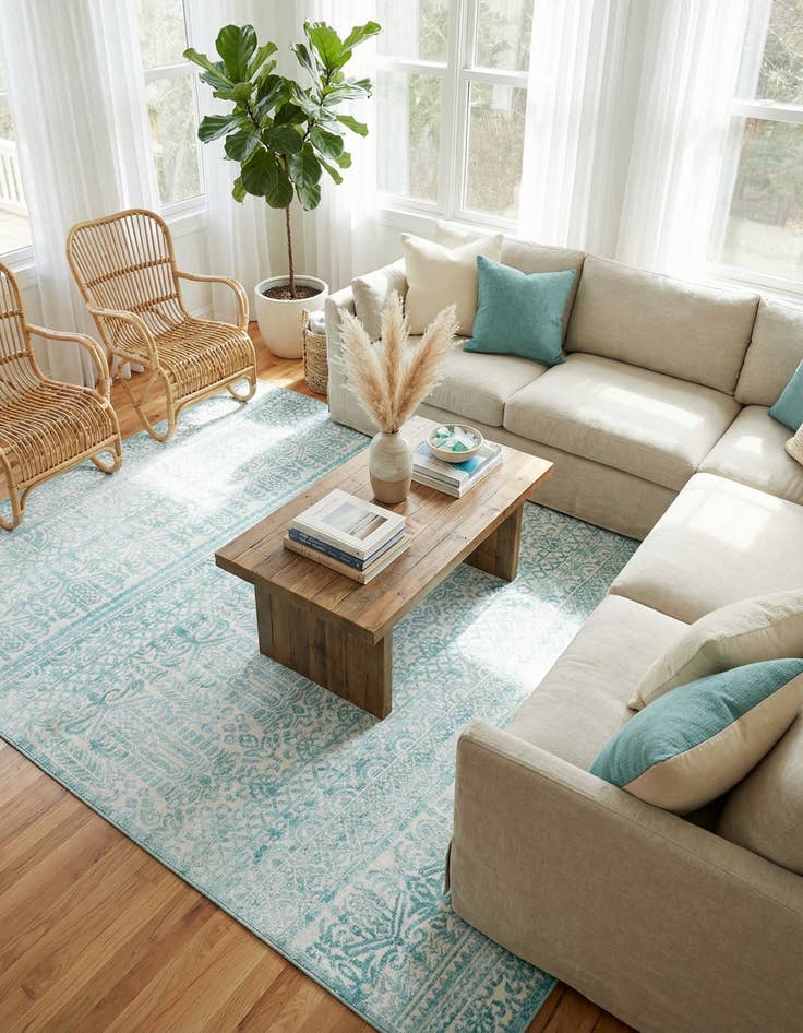 Detail image of Jill Zarin 7' 10 x 10' Uptown Cloisters Rug