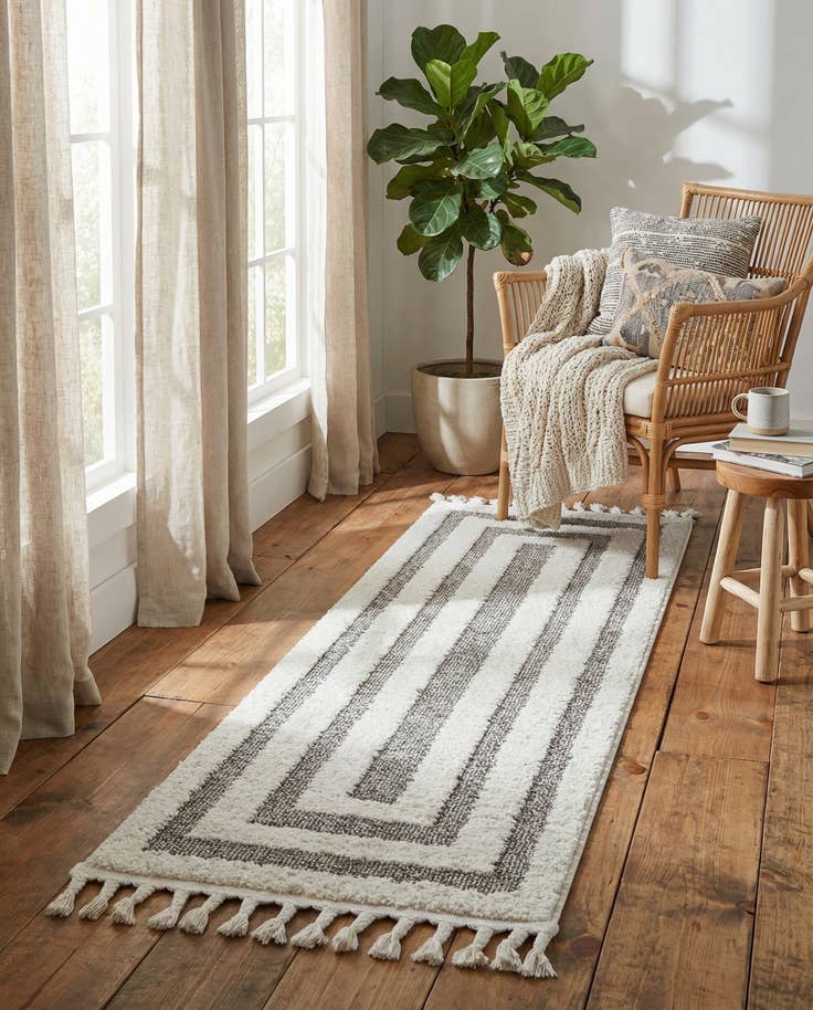 Detail image of 2' x 6' Boho Runner Rug