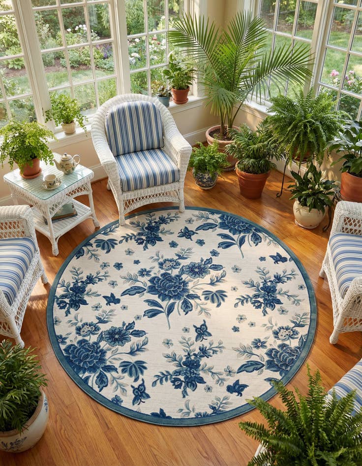 Detail image of 8' x 8' Blossom Round Rug