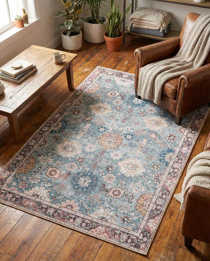 4' 1 x 6' 1 Washable Timeless Rug