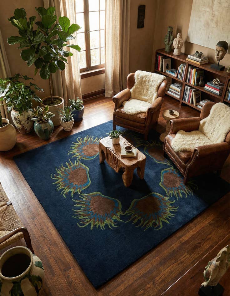 Detail image of 7' 6 x 7' 7 Luna Square Rug