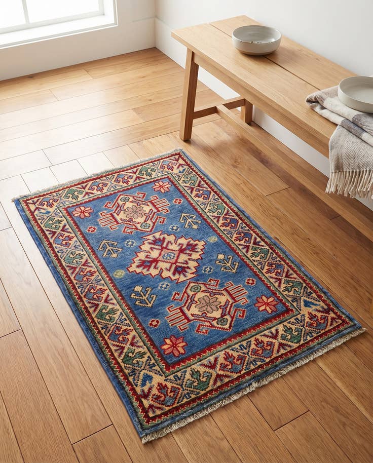 Detail image of 2' 1 x 3' 1 Hand Knotted Kazak Rug