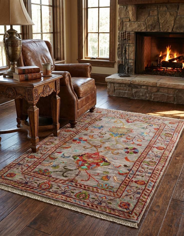 Detail image of 2' 8 x 4' 1 Hand Knotted Ariana Ziegler Rug