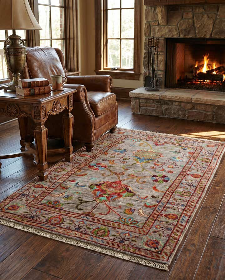 2' 8 x 4' 1 Hand Knotted Ariana Ziegler Rug