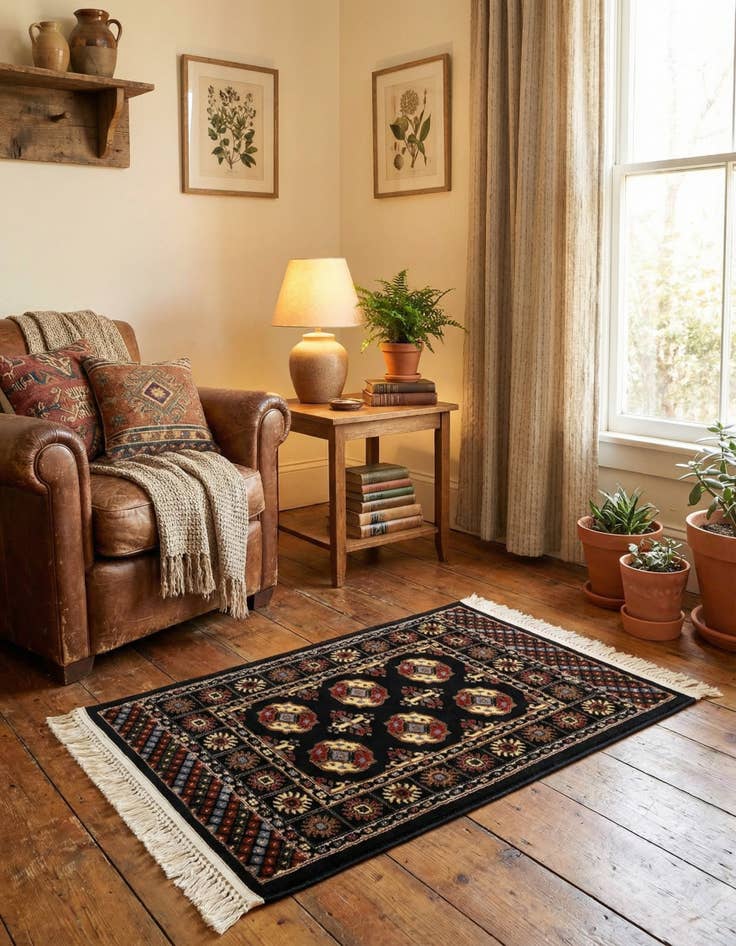 Detail image of 2' x 3' Bokhara Rug