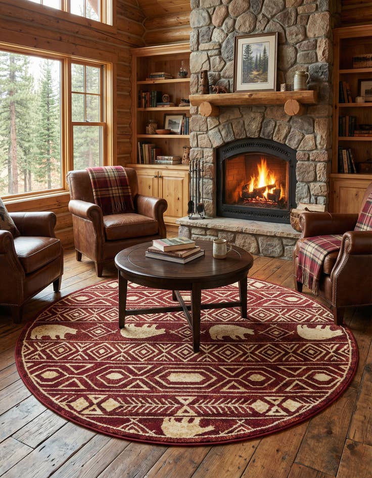 Detail image of  7' 10 x 7' 10 Pioneer Round Rug