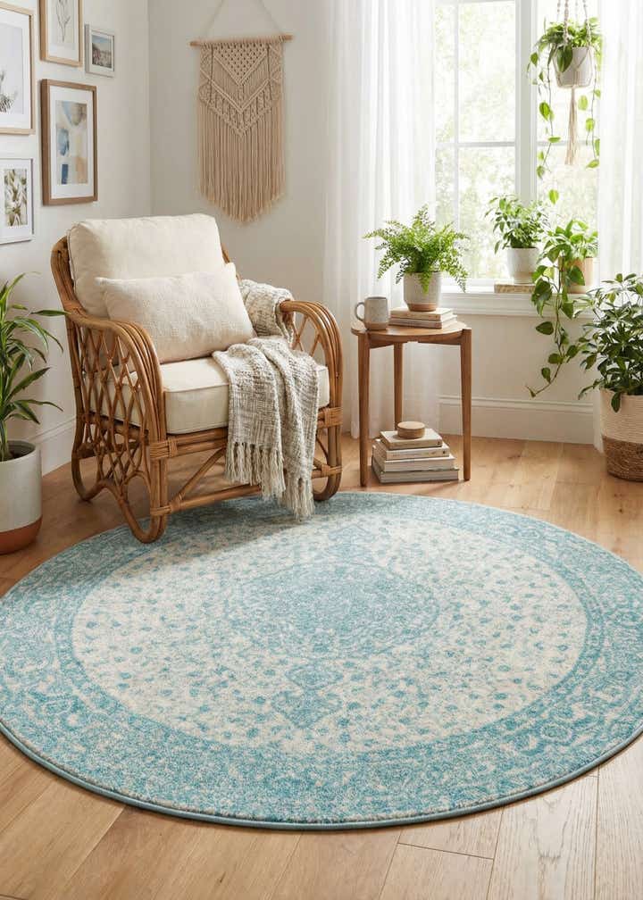 5' 3 x 5' 3 Dover Round Rug