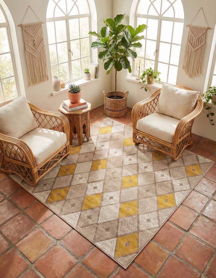 Detail image of 7' 10 x 7' 10 Laguna Square Rug