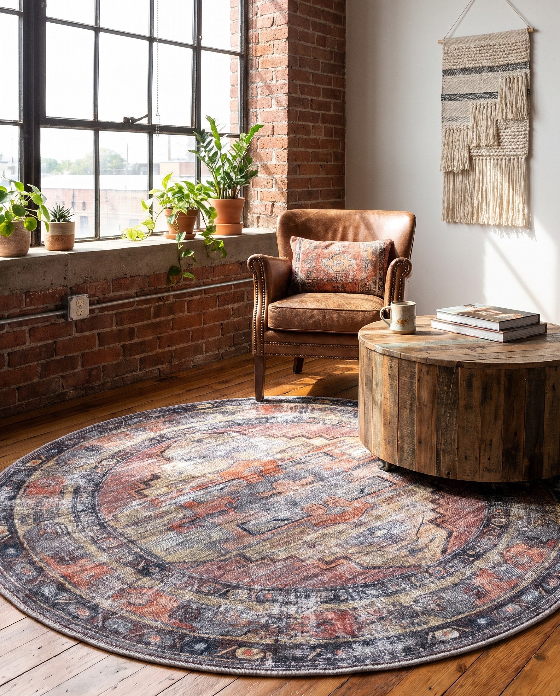 125cm x 125cm Maahru Round Rug