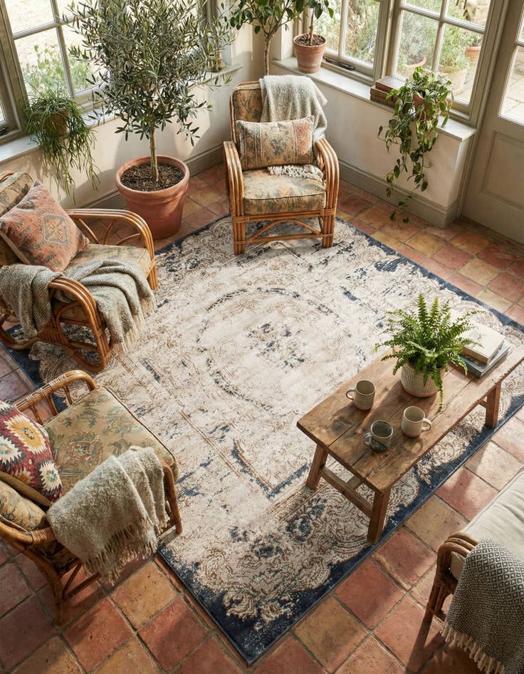 Detail image of 7' x 7' Eliza Square Rug