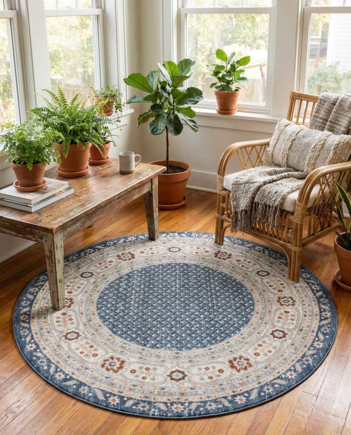 5' 3 x 5' 3 Charlotte Round Rug
