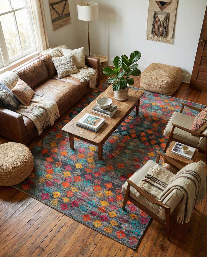 5' 11 x 7' 10 Hand Knotted Balouch Wool Rug