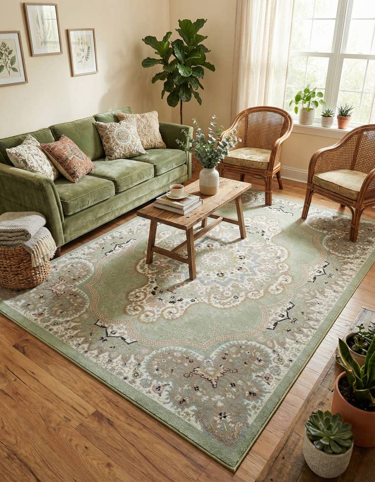 Detail image of 7' 10 x 10' Kamala Washable Rug