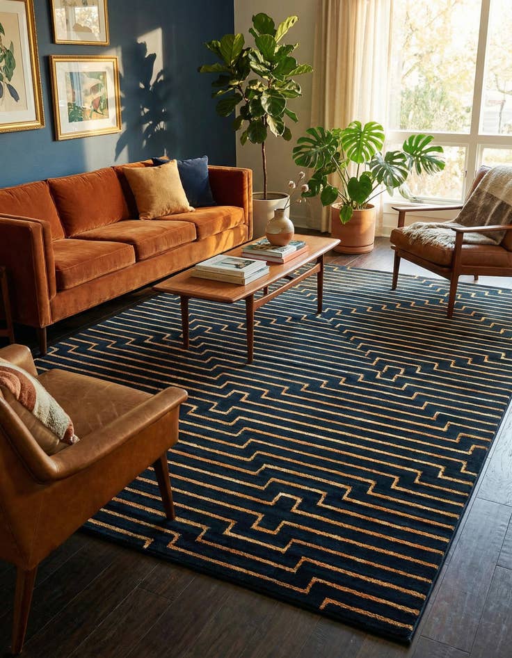 Detail image of 9' x 12' Vogue Geo Rug