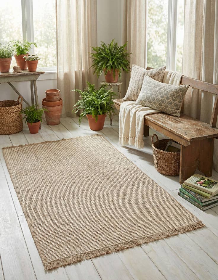 Detail image of 4' 1 x 6' 1 Cottage Farm Rug