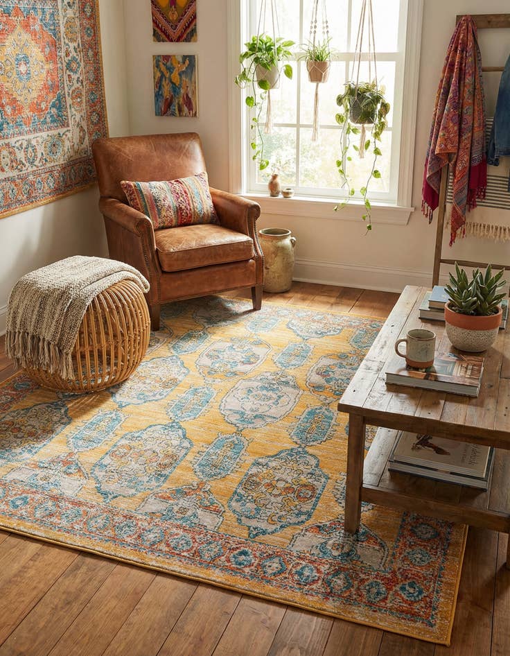 Detail image of 7' 10 x 7' 10 Lola Square Rug