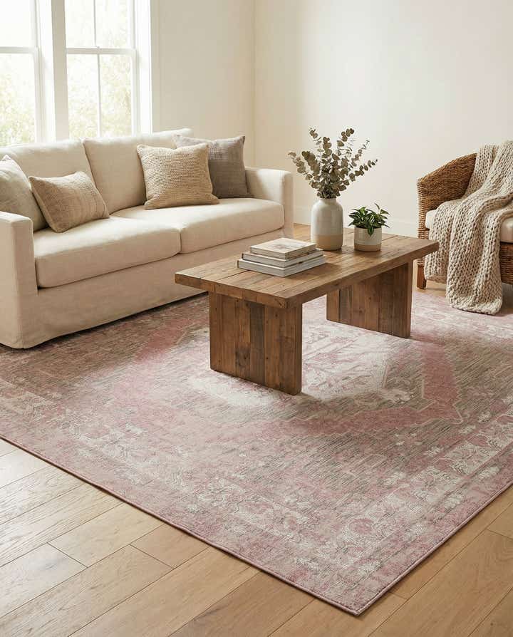 10' x 10' Easy-Clean Traditional Indoor / Outdoor Square Rug