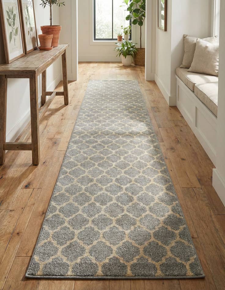 Detail image of 2' 7 x 16' 5 Lattice Runner Rug