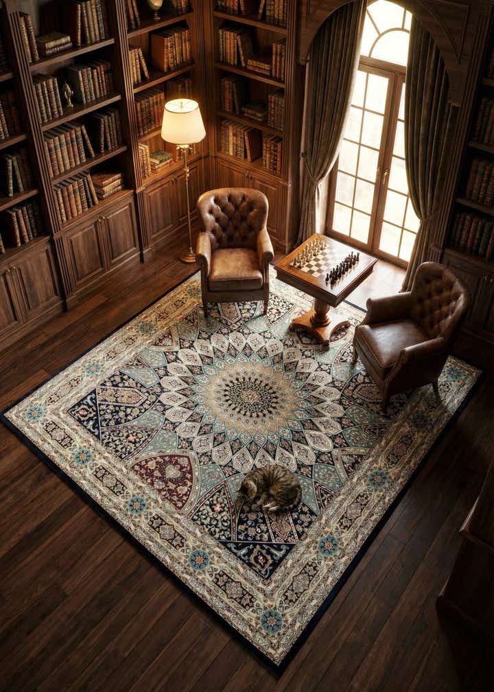 10' x 10' Nain Design Square Rug