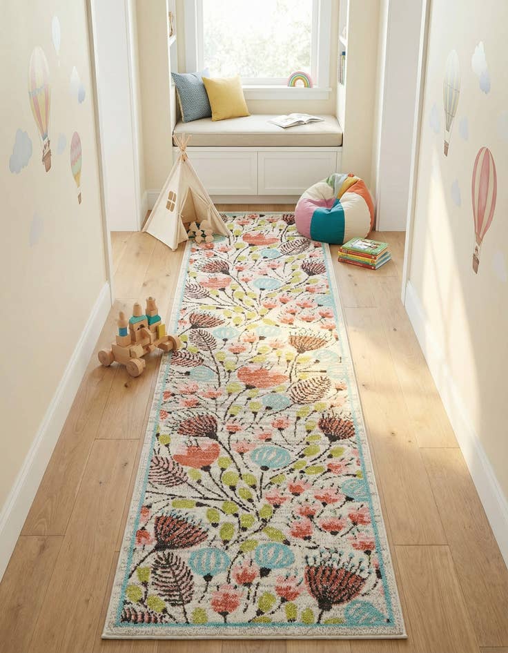 Detail image of 2' 7 x 10' Whimsy Kids Runner Rug