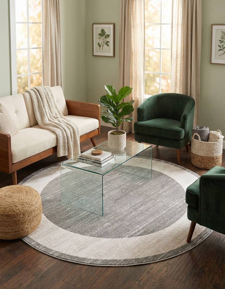 Detail image of 5' 3 x 5' 3 Uptown Yorkville Round Rug