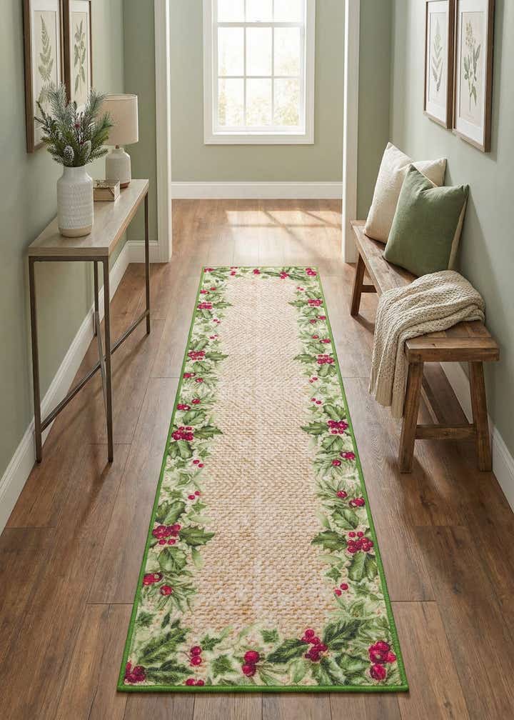2' x 8' Easy-Clean Jill Zarin Caribbean Indoor / Outdoor Runner Rug