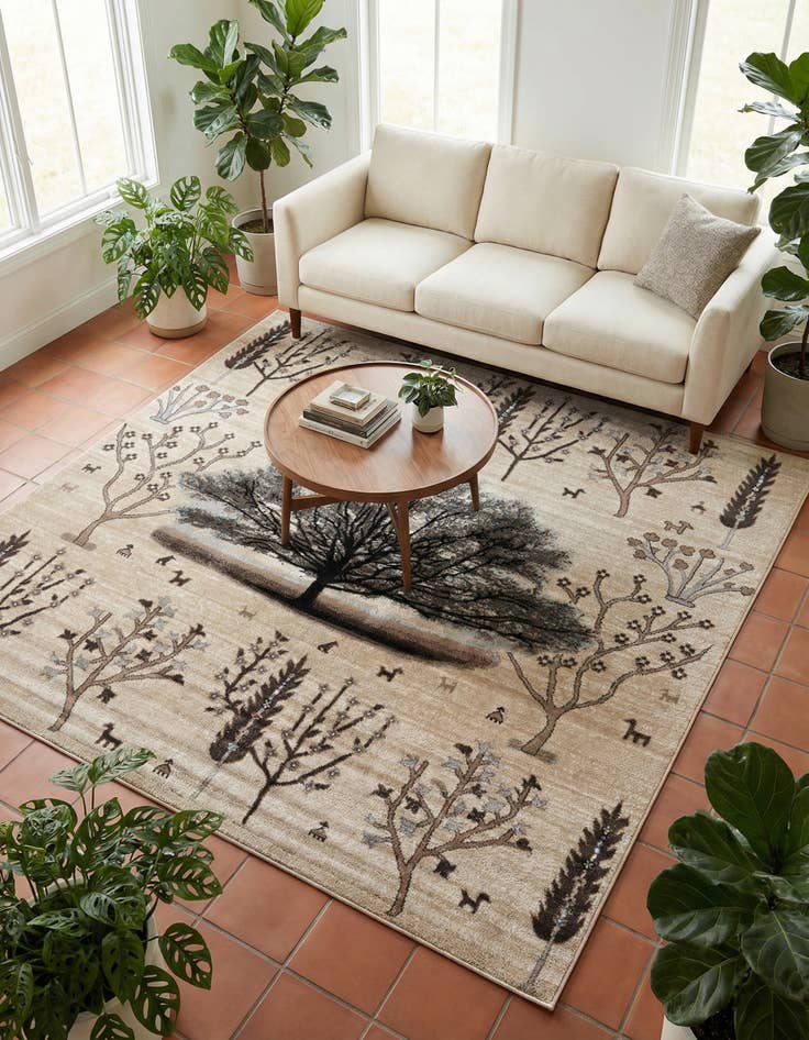 Detail image of 7' 10 x 7' 10 Laguna Square Rug