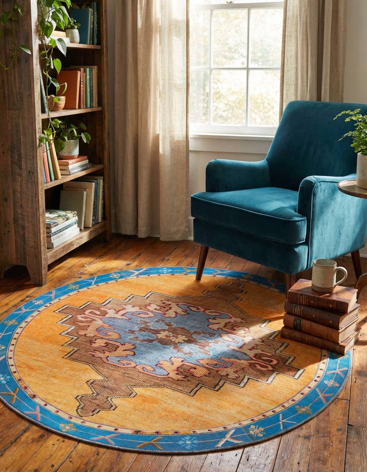 Detail image of 5' x 5' Timeless Round Rug