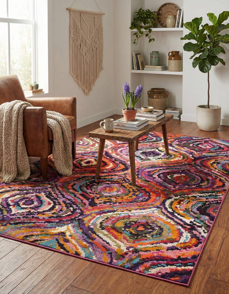 Detail image of 7' x 10' Washable Hyacinth Rug