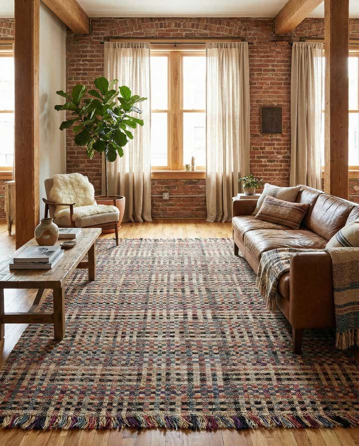 9' x 12' Hand Woven Chunky Jute Rug