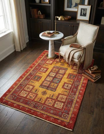 3' 6 x 5' 5 Kashkuli Wool Rug