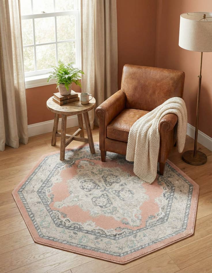 Detail image of 5' x 5' Parker Octagon Rug