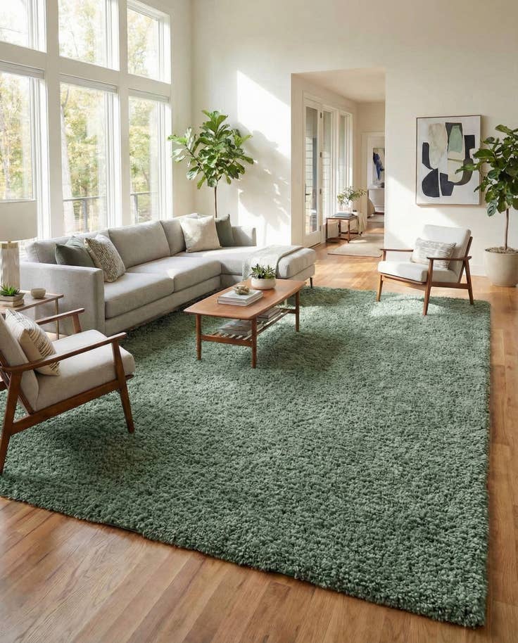 Detail image of 10' x 14' Zermatt Shag Rug