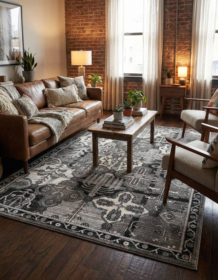 Detail image of 5' 3 x 8' Miranda Rug