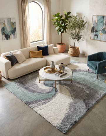 Sage Green Soft Touch Shag Rug