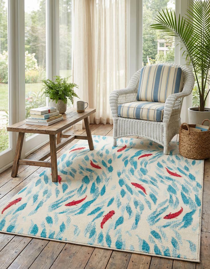 Detail image of 5' x 8' Washable Amalfi Rug