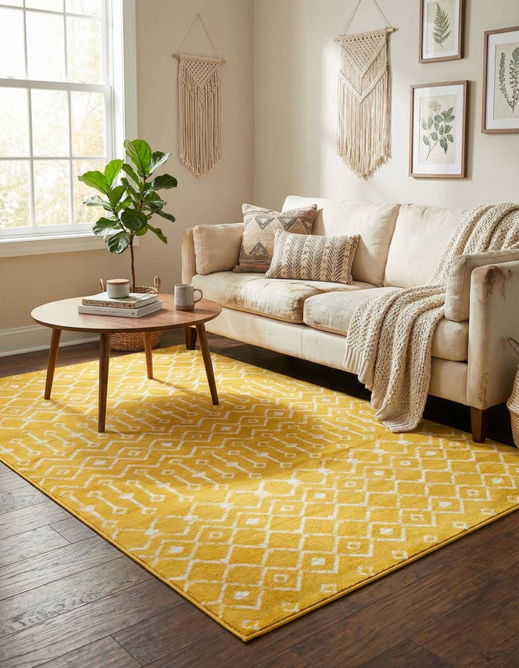 Detail image of 5' 3 x 8' Kasbah Trellis Rug