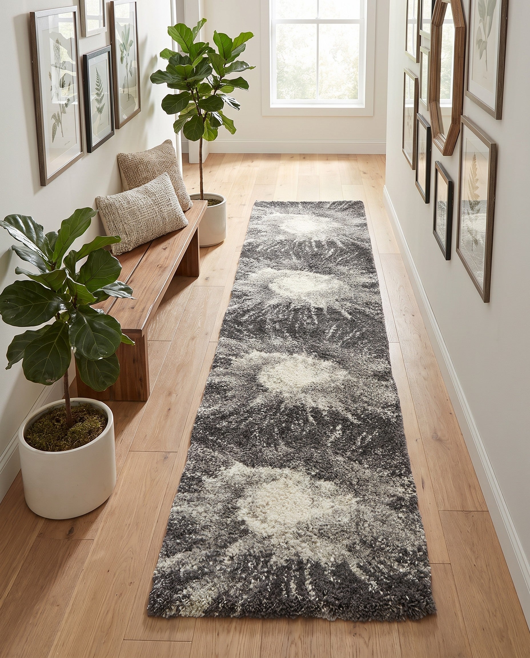 2' 7 x 10' Soft Touch Shag Runner Rug