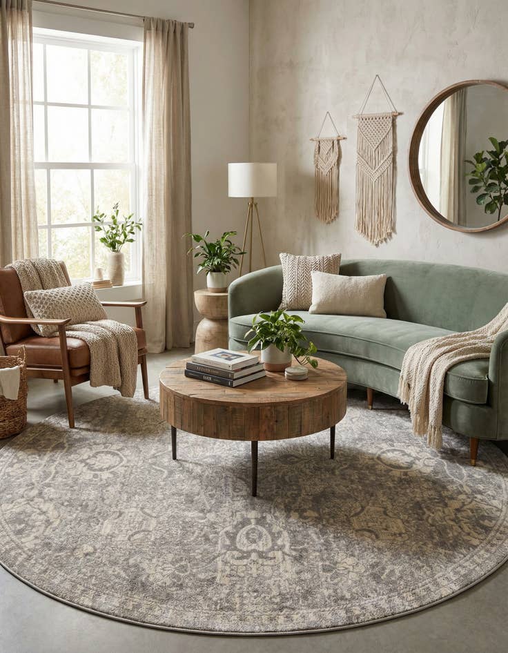 Detail image of 7' 10 x 7' 10 Lola Round Rug